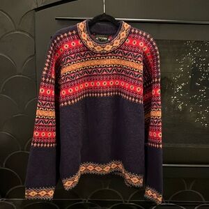 AMAZING! Vintage “Viking Sportswear” Pure New Wool Made In Scotland Sweater XL